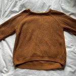 Tally Weijl Burnt Orange Knit Sweater - Size S Photo 0