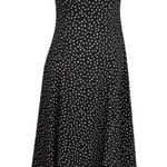Source Unknown Vintage Polka Dot Fit And Flare Midi Length Strapless Dress Size Small Photo 0