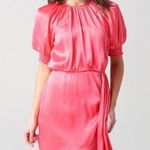 Saylor Zulu Satin Mini dress in Melon Pink Large New Womens Cocktail Photo 0