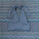 Antistar  Gingham Cropped Halter Photo 2