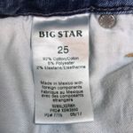 Big star Women’s Alex Skinny Distressed Thrashed Medium Wash Raw Hem Denim Jeans Photo 13