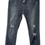 Judy Blue Judie Blue Jeans Womens Size 29 Blue Button Fly Distressed Button Fly Raw Hem Photo 3