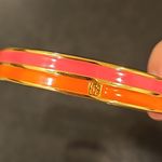Trina Turk 💕💕 Enamel Bagle Bracelet ~ Orange and Pink Gold Plated One Size NWT Photo 4