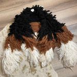 Dee Elly Fringe Yarn Color block Cardigan Photo 0