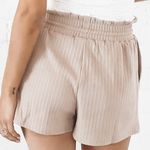 Amazing Lace Never Too Late Taupe Lounge Shorts Photo 7