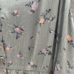 Pink Rose Green Floral Dress Photo 2