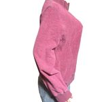 Pulp Women's Long Sleeve Henley Terry Cloth dusty rose Half Zip sweater M Red Size M Photo 3
