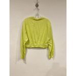 Velvet by Graham & Spencer Shirt Womens Medium Cropped Button Up Blouse Top Yellow Photo 5
