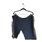 Disney NWT  Parks Mickey Leopard Print Biker Workout Shorts Sz 2X Mid Calf Photo 3