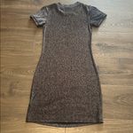 Topshop Women’s  Black Sparkle Short Sleeve BodyCon Dress, Size 2 Photo 5