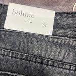 Böhme Raelynn Denim Shorts Size 31 Black Distressed Frayed Hem High‎ Rise New Photo 6