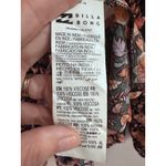 Billabong  Floral Print Long Sleeve Smocked Waist Mini Dress Womens Medium Photo 4