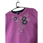 Breckenridge  Grandma‎ Flower Print Sweater Size XL Photo 2