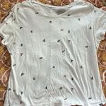 prAna boxy graphic novelty print shirt top camping trees outdoor theme small Photo 5