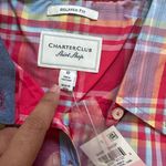 Charter Club Shirt Shop Multicolor Plaid Shirt Red Size 10 Photo 2