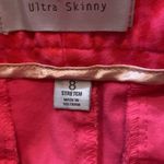 Gap  Women’s Pink Polka Dot Geometric Ultra Skinny Flat Front Trousers EUC Sz 8 Photo 4