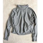 Lululemon NWOT Ready to Rulu Pullover Heathered Asphalt Grey Size 4 Cowl Neck Photo 0