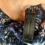 Outback Red Navy Blue & White Speckled Cawl Neck Knit Wool Blend Sweater XS Photo 8