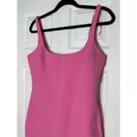 ZARA Bubblegum Pink Tailored Fitted Midi Sheath Pencil Dress Women’s Size M Photo 2