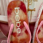 Bebe Pink and Red Tie-Dye Sandals Photo 2