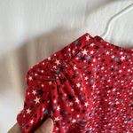 Lands’ End Dress Red White Blue Patriotic Stars Sleeveless Faux Wrap Size L Size L Photo 6