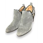 Franco Sarto Womens Dale 2 Grey Suede Leather Round Toe Chunky Heel Boots sz 6 Photo 1