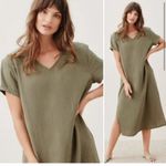 Jenni Kayne Cypress Caftan Dress in Olive Green Size M Photo 2