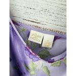 Vintage Gilligan & O'Malley Purple Silk Floral Slip Dress Women's XL Romantic Photo 2