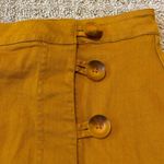 Mi Ami Camel Brown Button Down Mini Skirt Size M Photo 2