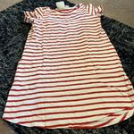 Maeve Anthro  red and white stripe dress small Photo 2
