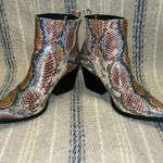 A Rider Girl Snake Print Ankle Boots Size 7 Photo 4