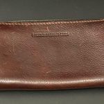PLG Portland Leather Goods Almost Perfect Brown Leather Accordion Zip Wallet Photo 5