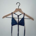 Sparkly Blue Bikini Top‎ Size XS Photo 1