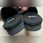 Eileen Fisher  Size 7 Suede Leather Flat Slip On Black Mules Photo 3