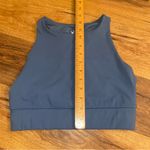 Spyder  Active Blue High Neck Crop Tank Sports Bra Women Medium Athletic Stretch Photo 2