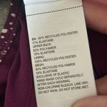 Nike  Swimsuit Womens XL One Piece Back Zip Burgundy Polka Dots Bathing Suit New Photo 10