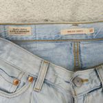 Levi's  Premium Rib Cage Shorts Pleated Light Wash Women's 27‎ Cut Off High Rise Photo 2