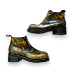 Muro Welt RARE Green Mottled Leather Stomp Boots Mexico Punk Goth Monstercore 11 Photo 0