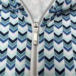 Lady Hagen  Golf Shirt Long Sleeve Blue Green White Geometric Pattern Size Small Photo 3