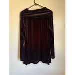 Jones New York NEW  Womens Black Velvet Long Sleeve Cowl Pullover Sweater sz S Photo 4