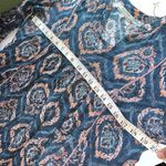 World Market Floral Bohemian Blue and Pink Patterned Dress Size M Photo 3