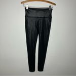 Spanx  black faux leather leggings women’s size medium‎ Shapewear casual punk Photo 1