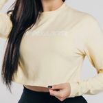 Alphalete Women’s Performance Outlined LS Crop - Sea Salt , Size XS Photo 1