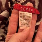 Ceres Beautiful sheer top or swimsuit cover w/ cute ties atâneck andâgathers. Purple Size M Photo 8