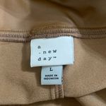 A New Day Brown Faux Leather Leggings Photo 4