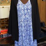 Milly  EUC Blue White Mosaic Dress, 6 Photo 10