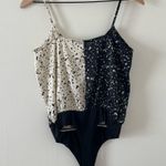 Strut & Bolt Black and White Speckled Bodysuit Photo 2