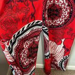 Jumpsuit fun and funky red patterned jumpsuit Size M Photo 2
