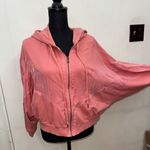 PINK - Victoria's Secret PINK Victoria’s Secret Cropped Peach Colored Jacket Size Medium Photo 0