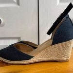 Nine West  Chickflic denim espadrille wedges size 8 Photo 2